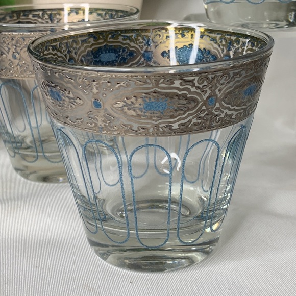 Set of 5 vintage / MCM CULVER SORRENTO silver filigree with turquoise - Picture 3 of 7